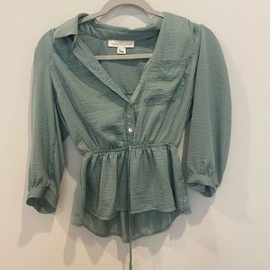 Green Blouse- Size S